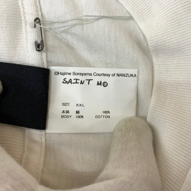 【中古品】【メンズ】 SAINT Mxxxxxx セント マイケル × HAJIME SORAYAMA ハジメ ソラヤマ コラボ LADIES SRYM-SS TEE SM-HR1-0000C78 レディース ショートスリーブ ショートスリーブ Ｔシャツ トップス 142-260530-ko-02-tei サイズ：XXL カラー：ホワイト 万代Net店