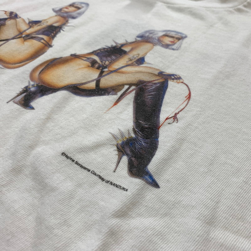 【中古品】【メンズ】 SAINT Mxxxxxx セント マイケル × HAJIME SORAYAMA ハジメ ソラヤマ コラボ LADIES SRYM-SS TEE SM-HR1-0000C78 レディース ショートスリーブ ショートスリーブ Ｔシャツ トップス 142-260530-ko-02-tei サイズ：XXL カラー：ホワイト 万代Net店