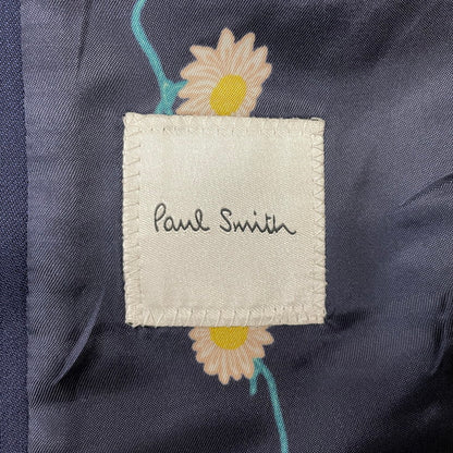 【中古品】【メンズ】 PAUL SMITH ポール・スミス LOLO PIANA STRIPE 3PIECE SET UP SUIT ロロピアーナ ストライプ3ピース セットアップスーツ トップス ボトムス ベスト 141-260817-ss-10-tei サイズ：M/※内部 汚れ有 カラー：ネイビー 万代Net店