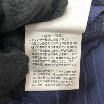 【中古品】【メンズ】 PAUL SMITH ポール・スミス LOLO PIANA STRIPE 3PIECE SET UP SUIT ロロピアーナ ストライプ3ピース セットアップスーツ トップス ボトムス ベスト 141-260817-ss-10-tei サイズ：M/※内部 汚れ有 カラー：ネイビー 万代Net店