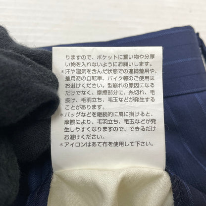 【中古品】【メンズ】 PAUL SMITH ポール・スミス LOLO PIANA STRIPE 3PIECE SET UP SUIT ロロピアーナ ストライプ3ピース セットアップスーツ トップス ボトムス ベスト 141-260817-ss-10-tei サイズ：M/※内部 汚れ有 カラー：ネイビー 万代Net店