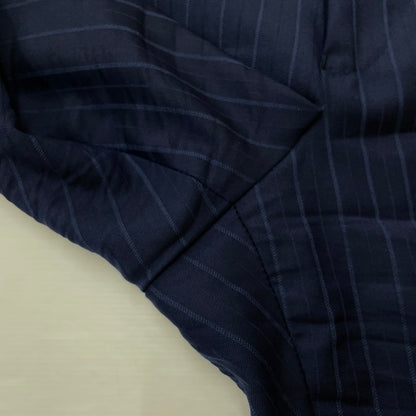 【中古品】【メンズ】 PAUL SMITH ポール・スミス LOLO PIANA STRIPE 3PIECE SET UP SUIT ロロピアーナ ストライプ3ピース セットアップスーツ トップス ボトムス ベスト 141-260817-ss-10-tei サイズ：M/※内部 汚れ有 カラー：ネイビー 万代Net店