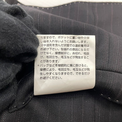 【現状渡し品】【メンズ】 PAUL SMITH ポール・スミス LOLO PIANA STRIPE 3PIECE SET UP SUIT ロロピアーナ ストライプ3ピース セットアップスーツ トップス ボトムス ベスト 141-260817-ss-11-tei サイズ：M/※内部 汚れ有 カラー：ブラック 万代Net店