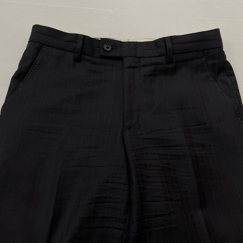 【現状渡し品】【メンズ】 PAUL SMITH ポール・スミス LOLO PIANA STRIPE 3PIECE SET UP SUIT ロロピアーナ ストライプ3ピース セットアップスーツ トップス ボトムス ベスト 141-260817-ss-11-tei サイズ：M/※内部 汚れ有 カラー：ブラック 万代Net店