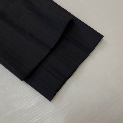 【現状渡し品】【メンズ】 PAUL SMITH ポール・スミス LOLO PIANA STRIPE 3PIECE SET UP SUIT ロロピアーナ ストライプ3ピース セットアップスーツ トップス ボトムス ベスト 141-260817-ss-11-tei サイズ：M/※内部 汚れ有 カラー：ブラック 万代Net店