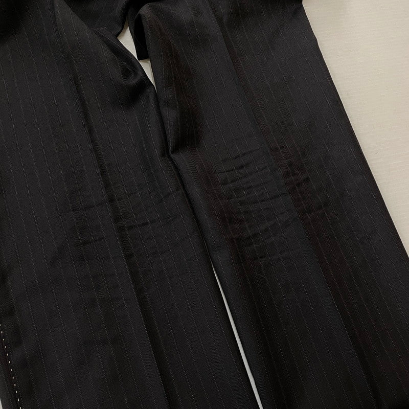 【現状渡し品】【メンズ】 PAUL SMITH ポール・スミス LOLO PIANA STRIPE 3PIECE SET UP SUIT ロロピアーナ ストライプ3ピース セットアップスーツ トップス ボトムス ベスト 141-260817-ss-11-tei サイズ：M/※内部 汚れ有 カラー：ブラック 万代Net店