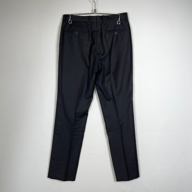 【現状渡し品】【メンズ】 PAUL SMITH ポール・スミス LOLO PIANA STRIPE 3PIECE SET UP SUIT ロロピアーナ ストライプ3ピース セットアップスーツ トップス ボトムス ベスト 141-260817-ss-11-tei サイズ：M/※内部 汚れ有 カラー：ブラック 万代Net店