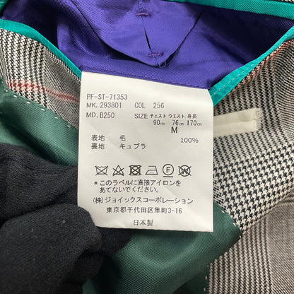 【中古品】【メンズ】 PAUL SMITH ポール・スミス GLEN CHECK 3PIECE SET UP SUIT グレンチェック 3ピース セットアップ スーツ トップス ボトムス ベスト 141-260817-ss-12-tei サイズ：M//※内部 汚れ有 カラー：チェック 万代Net店