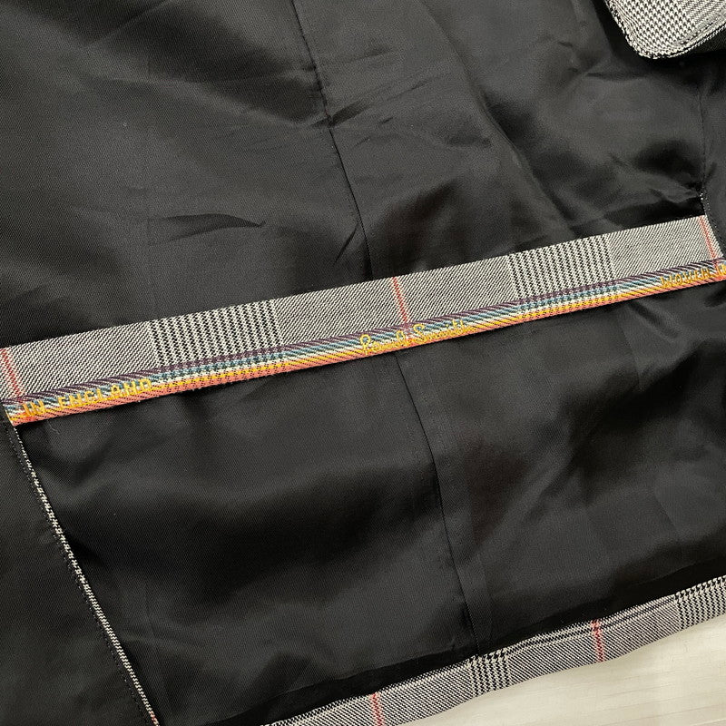 【中古品】【メンズ】 PAUL SMITH ポール・スミス GLEN CHECK 3PIECE SET UP SUIT グレンチェック 3ピース セットアップ スーツ トップス ボトムス ベスト 141-260817-ss-12-tei サイズ：M//※内部 汚れ有 カラー：チェック 万代Net店