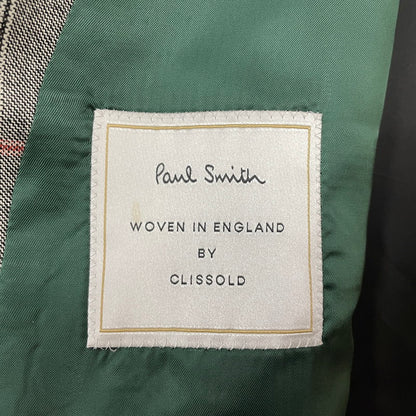 【中古品】【メンズ】 PAUL SMITH ポール・スミス GLEN CHECK 3PIECE SET UP SUIT グレンチェック 3ピース セットアップ スーツ トップス ボトムス ベスト 141-260817-ss-12-tei サイズ：M//※内部 汚れ有 カラー：チェック 万代Net店