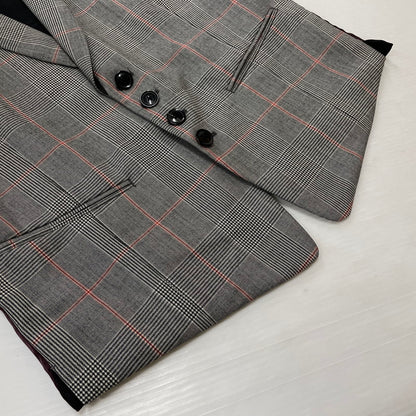 【中古品】【メンズ】 PAUL SMITH ポール・スミス GLEN CHECK 3PIECE SET UP SUIT グレンチェック 3ピース セットアップ スーツ トップス ボトムス ベスト 141-260817-ss-12-tei サイズ：M//※内部 汚れ有 カラー：チェック 万代Net店