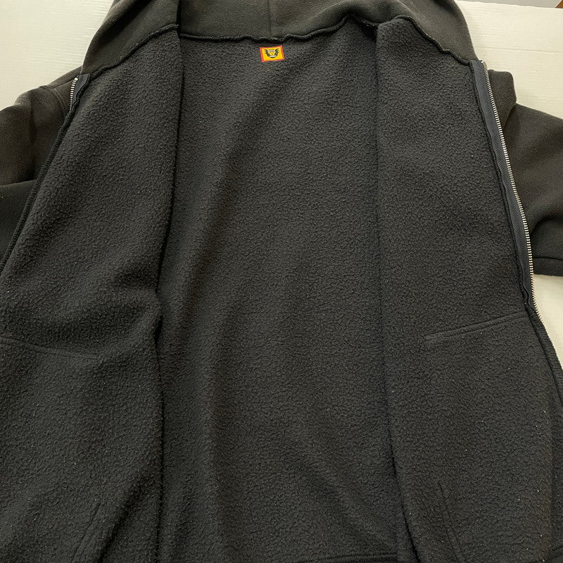 【中古品】【メンズ】 HUMANMADE ヒューマンメイド CLASSIC ZIPUP HOODIE HM28CS044 クラシック ジップアップ フーディー トップス パーカー 142-260603-ss-04-tei サイズ：L カラー：ブラック系 万代Net店