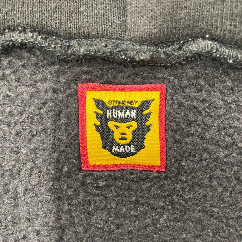 【中古品】【メンズ】 HUMANMADE ヒューマンメイド CLASSIC ZIPUP HOODIE HM28CS044 クラシック ジップアップ フーディー トップス パーカー 142-260603-ss-04-tei サイズ：L カラー：ブラック系 万代Net店