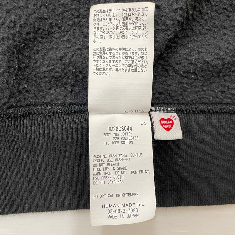 【中古品】【メンズ】 HUMANMADE ヒューマンメイド CLASSIC ZIPUP HOODIE HM28CS044 クラシック ジップアップ フーディー トップス パーカー 142-260603-ss-04-tei サイズ：L カラー：ブラック系 万代Net店