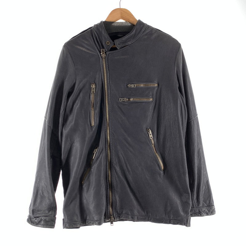【中古品】【メンズ】 GIORGIO BRATO ジョルジオ ブラート レザージャケット カラーブルー 147-260722-ky-30-fuzh 万代Net店