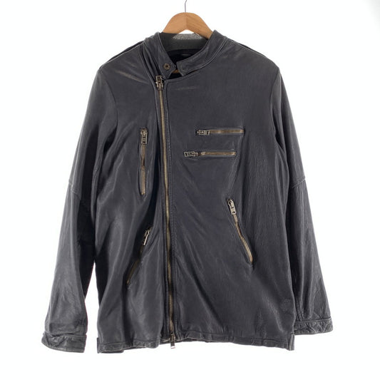 【中古品】【メンズ】 GIORGIO BRATO ジョルジオ ブラート レザージャケット カラーブルー 147-260722-ky-30-fuzh 万代Net店