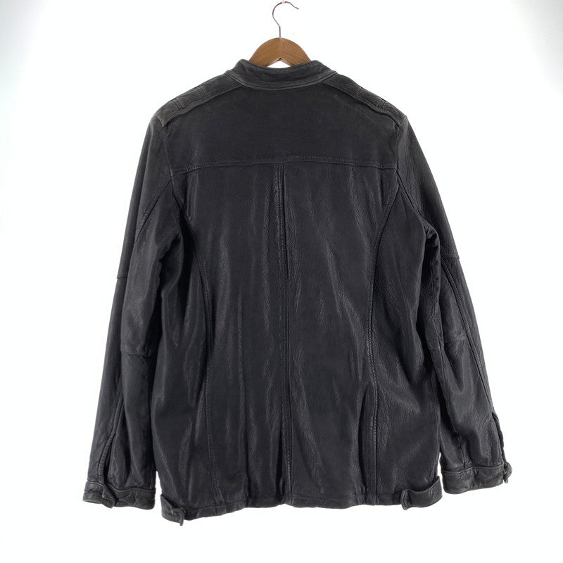 【中古品】【メンズ】 GIORGIO BRATO ジョルジオ ブラート レザージャケット カラーブルー 147-260722-ky-30-fuzh 万代Net店