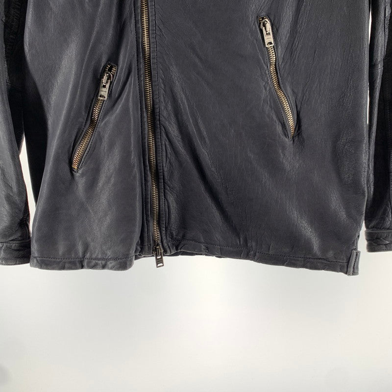 【中古品】【メンズ】 GIORGIO BRATO ジョルジオ ブラート レザージャケット カラーブルー 147-260722-ky-30-fuzh 万代Net店