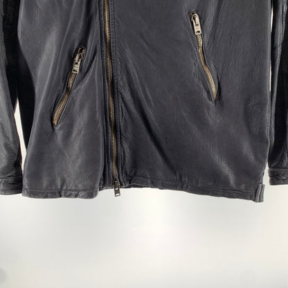 【中古品】【メンズ】 GIORGIO BRATO ジョルジオ ブラート レザージャケット カラーブルー 147-260722-ky-30-fuzh 万代Net店