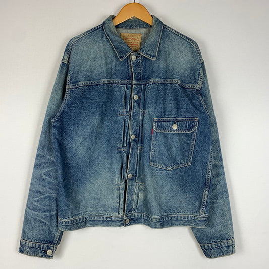 【中古品】【メンズ】 WAREHOUSE ウエアハウス 2ND HAND 1ST DENIM JACKET セカンドハンド ファースト デニムジャケット ライトアウター Gジャン 145-260531-ko-02-tei サイズ：42 カラー：インディゴ 万代Net店