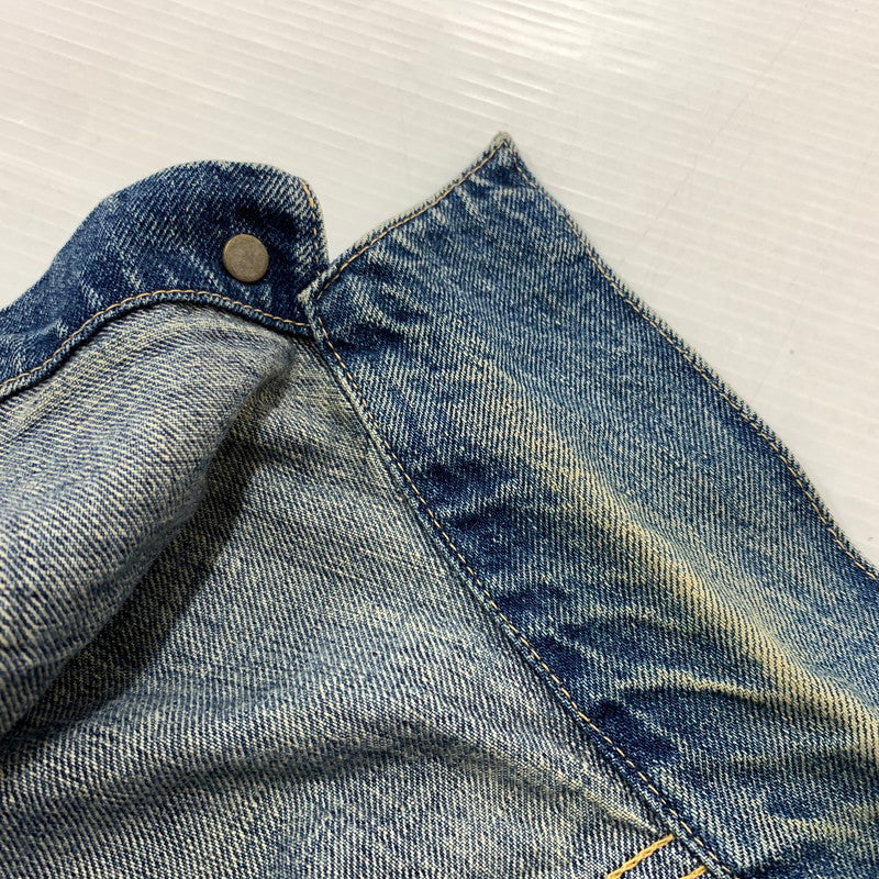 【中古品】【メンズ】 WAREHOUSE ウエアハウス 2ND HAND 1ST DENIM JACKET セカンドハンド ファースト デニムジャケット ライトアウター Gジャン 145-260531-ko-02-tei サイズ：42 カラー：インディゴ 万代Net店