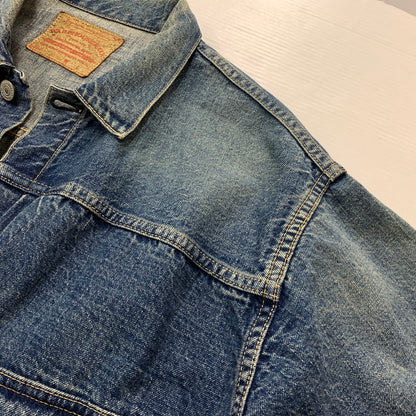 【中古品】【メンズ】 WAREHOUSE ウエアハウス 2ND HAND 1ST DENIM JACKET セカンドハンド ファースト デニムジャケット ライトアウター Gジャン 145-260531-ko-02-tei サイズ：42 カラー：インディゴ 万代Net店