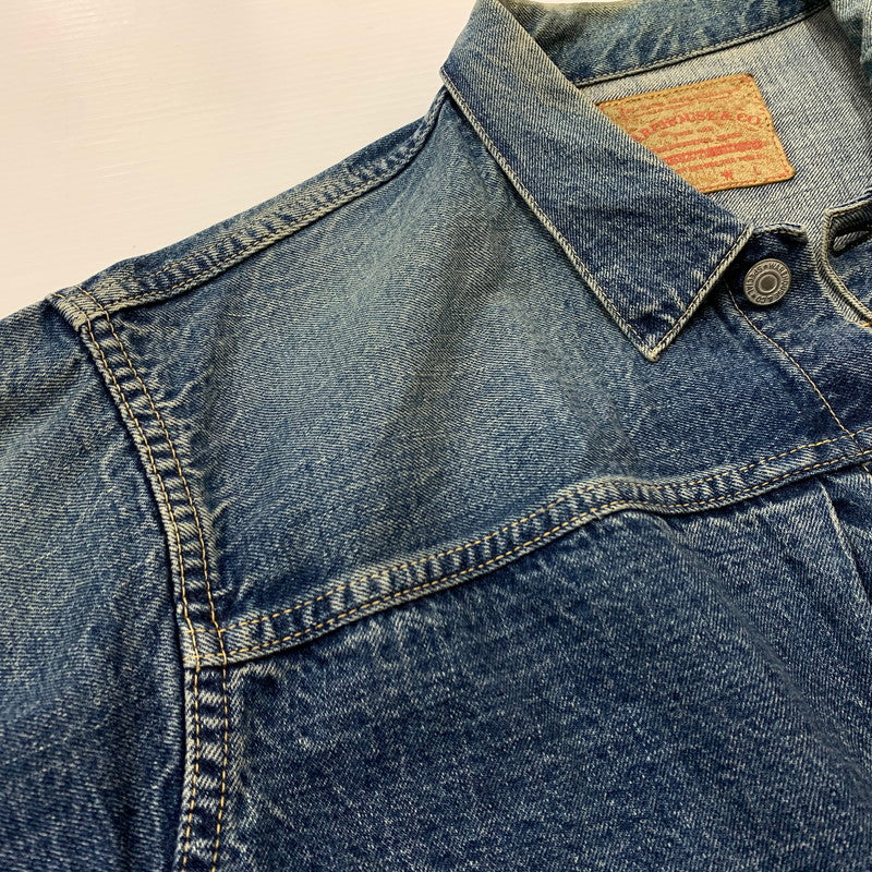 【中古品】【メンズ】 WAREHOUSE ウエアハウス 2ND HAND 1ST DENIM JACKET セカンドハンド ファースト デニムジャケット ライトアウター Gジャン 145-260531-ko-02-tei サイズ：42 カラー：インディゴ 万代Net店