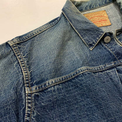 【中古品】【メンズ】 WAREHOUSE ウエアハウス 2ND HAND 1ST DENIM JACKET セカンドハンド ファースト デニムジャケット ライトアウター Gジャン 145-260531-ko-02-tei サイズ：42 カラー：インディゴ 万代Net店