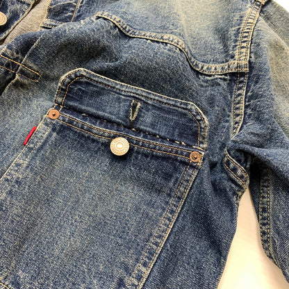 【中古品】【メンズ】 WAREHOUSE ウエアハウス 2ND HAND 1ST DENIM JACKET セカンドハンド ファースト デニムジャケット ライトアウター Gジャン 145-260531-ko-02-tei サイズ：42 カラー：インディゴ 万代Net店