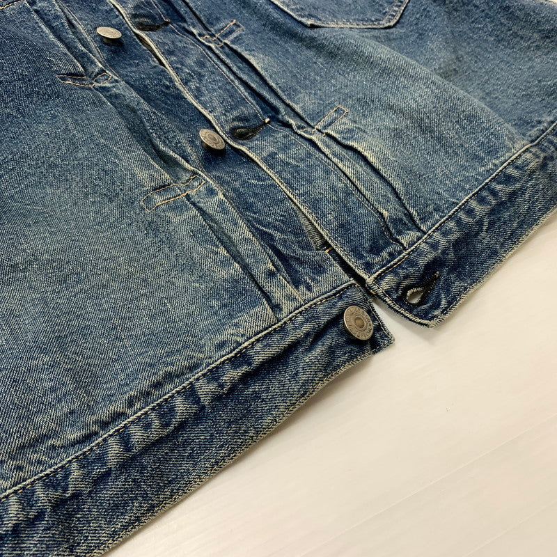 【中古品】【メンズ】 WAREHOUSE ウエアハウス 2ND HAND 1ST DENIM JACKET セカンドハンド ファースト デニムジャケット ライトアウター Gジャン 145-260531-ko-02-tei サイズ：42 カラー：インディゴ 万代Net店