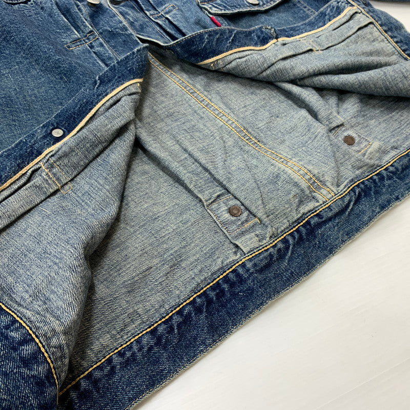 【中古品】【メンズ】 WAREHOUSE ウエアハウス 2ND HAND 1ST DENIM JACKET セカンドハンド ファースト デニムジャケット ライトアウター Gジャン 145-260531-ko-02-tei サイズ：42 カラー：インディゴ 万代Net店