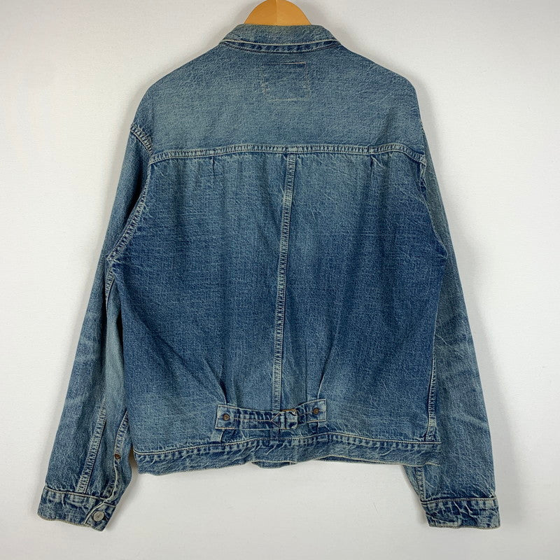 【中古品】【メンズ】 WAREHOUSE ウエアハウス 2ND HAND 1ST DENIM JACKET セカンドハンド ファースト デニムジャケット ライトアウター Gジャン 145-260531-ko-02-tei サイズ：42 カラー：インディゴ 万代Net店