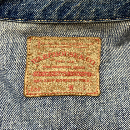 【中古品】【メンズ】 WAREHOUSE ウエアハウス 2ND HAND 1ST DENIM JACKET セカンドハンド ファースト デニムジャケット ライトアウター Gジャン 145-260531-ko-02-tei サイズ：42 カラー：インディゴ 万代Net店