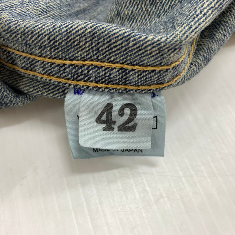 【中古品】【メンズ】 WAREHOUSE ウエアハウス 2ND HAND 1ST DENIM JACKET セカンドハンド ファースト デニムジャケット ライトアウター Gジャン 145-260531-ko-02-tei サイズ：42 カラー：インディゴ 万代Net店