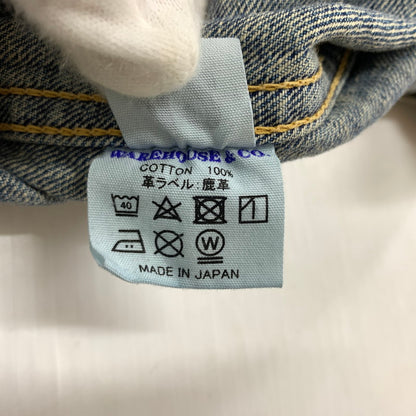 【中古品】【メンズ】 WAREHOUSE ウエアハウス 2ND HAND 1ST DENIM JACKET セカンドハンド ファースト デニムジャケット ライトアウター Gジャン 145-260531-ko-02-tei サイズ：42 カラー：インディゴ 万代Net店