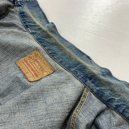 【中古品】【メンズ】 WAREHOUSE ウエアハウス 2ND HAND 1ST DENIM JACKET セカンドハンド ファースト デニムジャケット ライトアウター Gジャン 145-260531-ko-02-tei サイズ：42 カラー：インディゴ 万代Net店