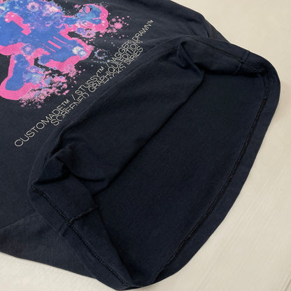 【中古品】【メンズ】 STUSSY ステューシー × CUSTOMADE NO3 DAGGERS DRAWN カスタムメイド ダガーズドローン 別注コラボ SKULL S/S TEE スカル ショートスリーブ Tシャツ 半袖トップス 142-260603-ss-07-tei サイズ：不明 カラー：ネイビー 万代Net店