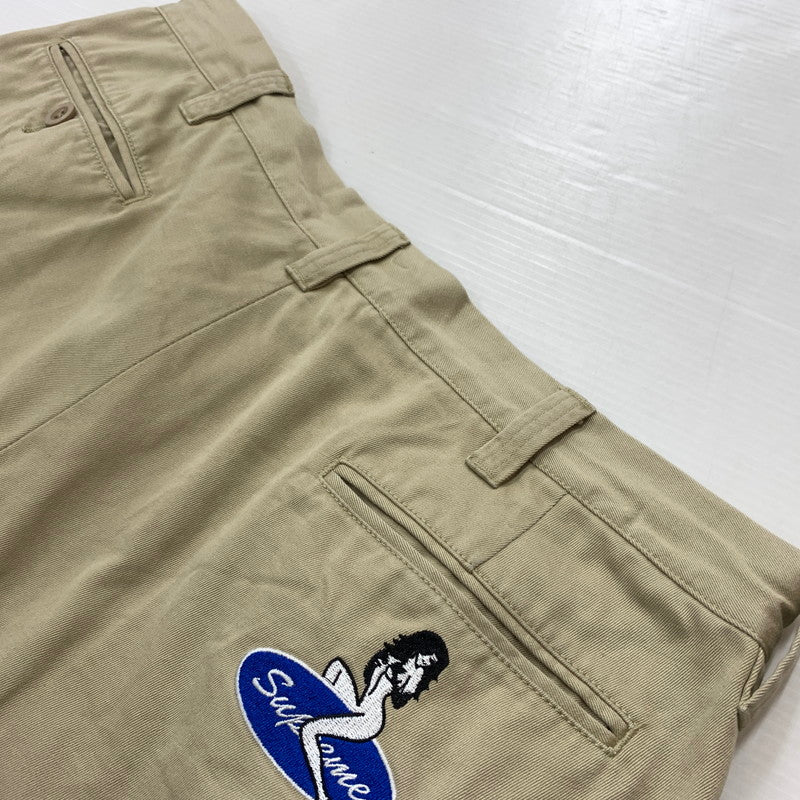 【中古品】【メンズ】 Supreme シュプリーム CHINO PANT チノパンツ ボトムス ワークパンツ 149-260602-ko-21-tei サイズ：34 カラー：ベージュ 万代Net店
