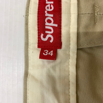 【中古品】【メンズ】 Supreme シュプリーム CHINO PANT チノパンツ ボトムス ワークパンツ 149-260602-ko-21-tei サイズ：34 カラー：ベージュ 万代Net店