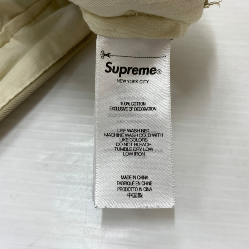 【中古品】【メンズ】 Supreme シュプリーム CHINO PANT チノパンツ ボトムス ワークパンツ 149-260602-ko-21-tei サイズ：34 カラー：ベージュ 万代Net店