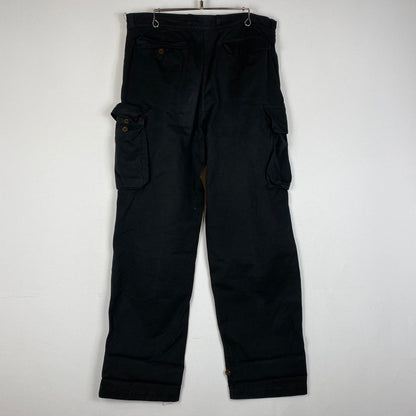 【中古品】【メンズ】 FRENCH ARMY フランス軍 M47 CARGOPANTS カーゴパンツ ボトムス 後期 後染め 156-260530-yo-13-tei サイズ：不明 カラー：ブラック 万代Net店