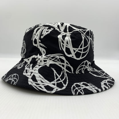 【中古品】【メンズ】 CROOKS&CASTLES クルックスアンドキャッスルズ × FUTURA フューチュラ 別注コラボ REVERSIBLE BUCKET HAT リバーシブル バケットハット 帽子 185-260730-yo-15-tei サイズ：不明 カラー：ブラック 万代Net店