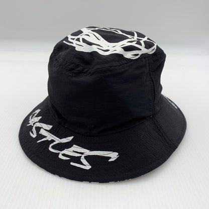 【中古品】【メンズ】 CROOKS&CASTLES クルックスアンドキャッスルズ × FUTURA フューチュラ 別注コラボ REVERSIBLE BUCKET HAT リバーシブル バケットハット 帽子 185-260730-yo-15-tei サイズ：不明 カラー：ブラック 万代Net店