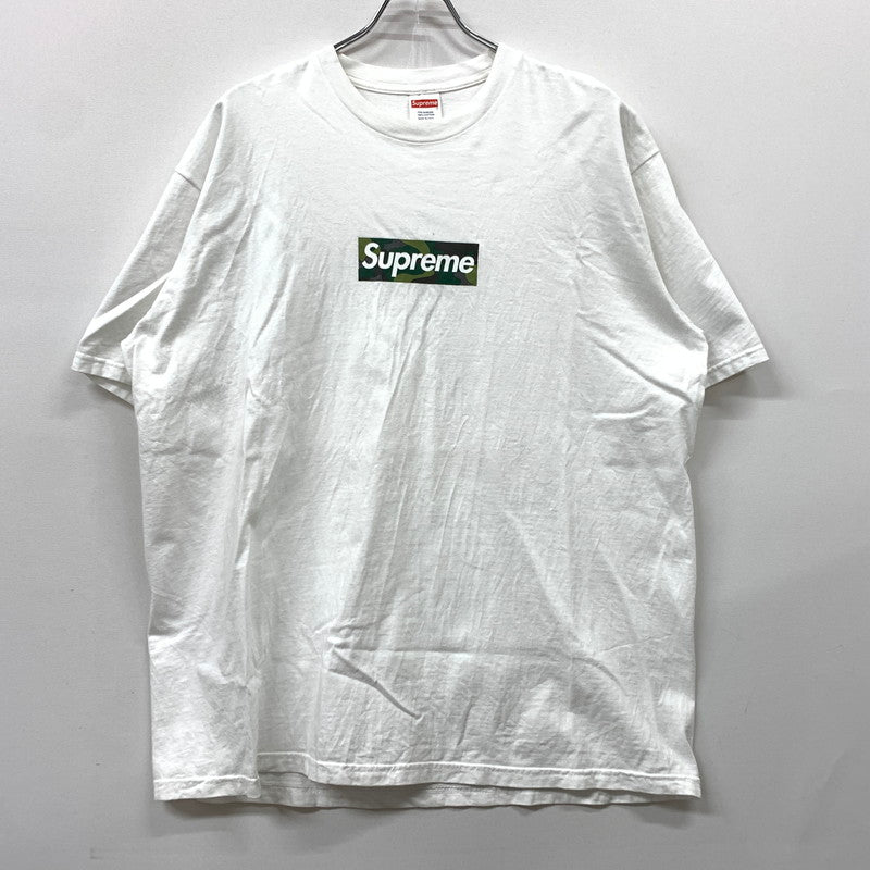【中古品】【メンズ】 Supreme シュプリーム BOXLOGO S/S TEE CAMO ボックス ロゴ ショートスリーブ Tシャツ カモ トップス 半袖 149-260524-ko-01-tei サイズ：XL カラー：ホワイト 万代Net店