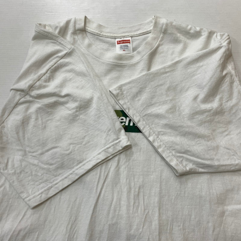 【中古品】【メンズ】 Supreme シュプリーム BOXLOGO S/S TEE CAMO ボックス ロゴ ショートスリーブ Tシャツ カモ トップス 半袖 149-260524-ko-01-tei サイズ：XL カラー：ホワイト 万代Net店