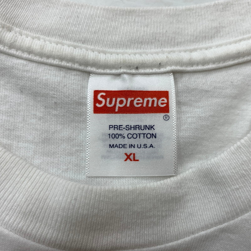【中古品】【メンズ】 Supreme シュプリーム BOXLOGO S/S TEE CAMO ボックス ロゴ ショートスリーブ Tシャツ カモ トップス 半袖 149-260524-ko-01-tei サイズ：XL カラー：ホワイト 万代Net店