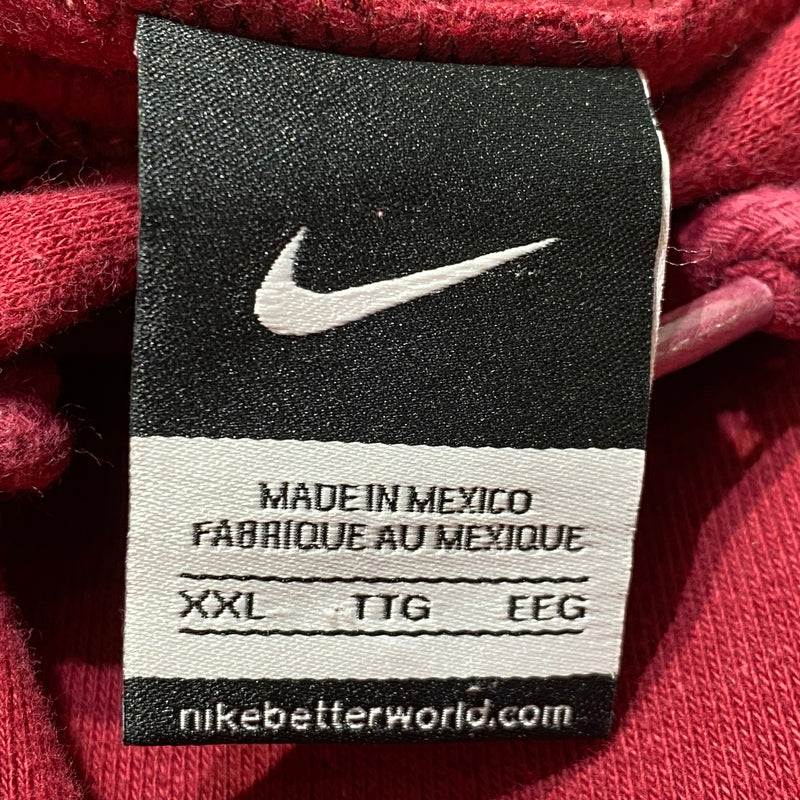 【中古品】【メンズ】 INNOCENCE NY イノセンス ニューヨーク × NIKE ナイキ 別注コラボ REBUILD PARKA 再構築 パーカー 長袖 トップス プルーオーバー 148-260824-sa-14-tei サイズ：XXL カラー：レッド 万代Net店