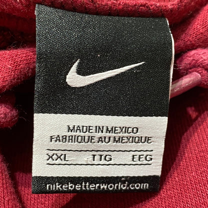 【中古品】【メンズ】 INNOCENCE NY イノセンス ニューヨーク × NIKE ナイキ 別注コラボ REBUILD PARKA 再構築 パーカー 長袖 トップス プルーオーバー 148-260824-sa-14-tei サイズ：XXL カラー：レッド 万代Net店