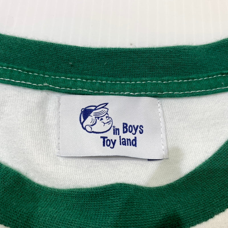 【中古品】【メンズ】 BOYS IN TOYLAND ボーイズイントイランド S/S RINGER NECK T-SHIRT BIT-23FW-101-WHT ショートスリーブ リンガーネック Tシャツ 半袖 トップス 145-260703-yo-01-tei サイズ：XL カラー：ホワイト 万代Net店