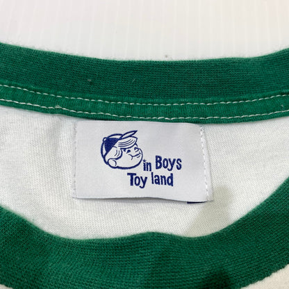 【中古品】【メンズ】 BOYS IN TOYLAND ボーイズイントイランド S/S RINGER NECK T-SHIRT BIT-23FW-101-WHT ショートスリーブ リンガーネック Tシャツ 半袖 トップス 145-260703-yo-01-tei サイズ：XL カラー：ホワイト 万代Net店